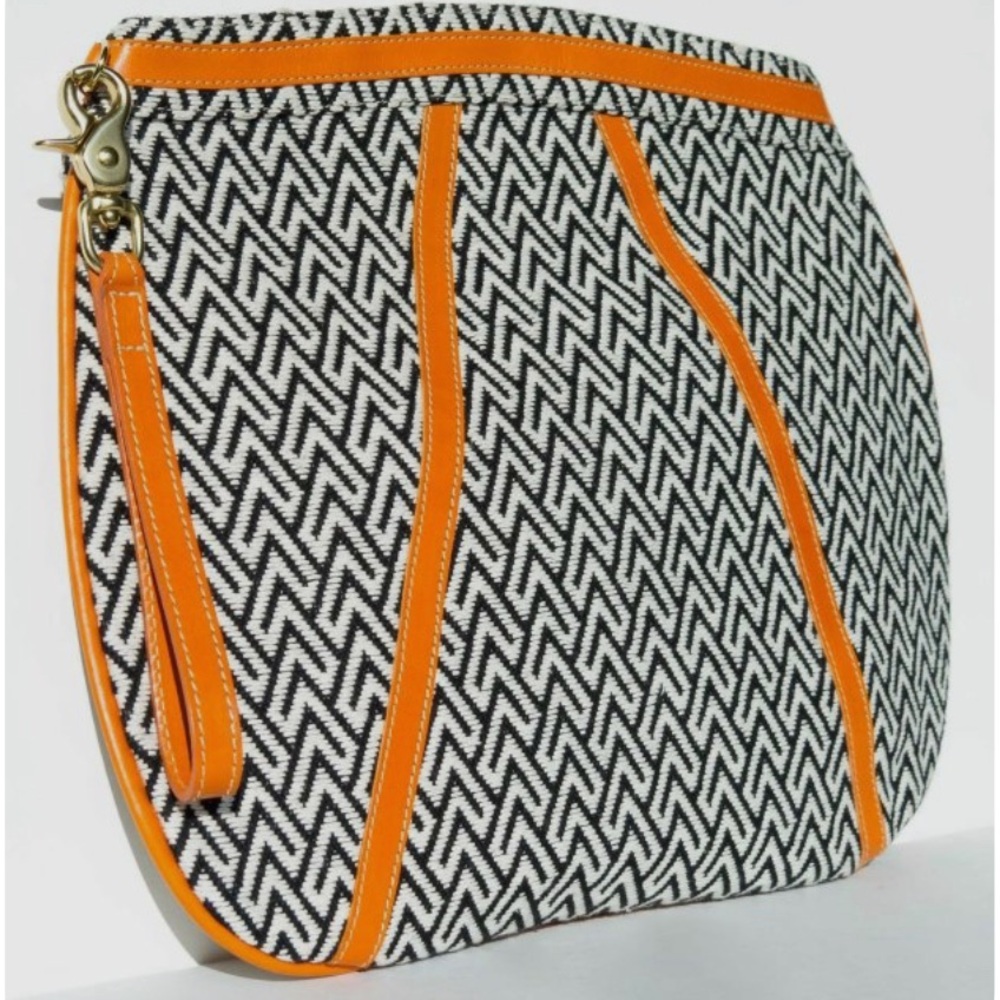 🌴Sud de Sur cloth and leather clutch